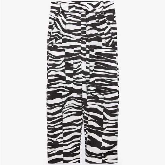 Zara Studio Limited Collection Zebra Print Pants New - Picture 10 of 16